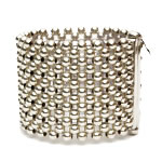 Round Silver beads Bracelet, 6 row [BRF-213]