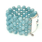 Flat Stone Cabochon Cuff [BRF-214]