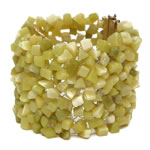 Flat Stone Cuff Bracelet [BRF-216-S]