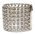 Silver Rice beads Bracelet, 6 row[BRF-217]