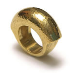 Domed Gold plated Ring[RNG-DMD-G]