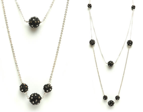 2 Tier Pom Pom Necklace