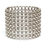 Silver Rice beads Bracelet, 7 row[BREL-229]