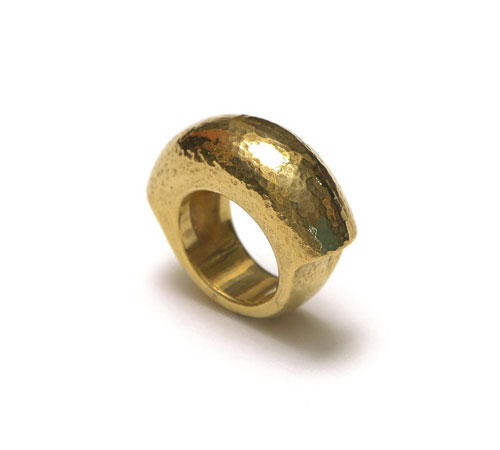 Domed Gold plated Ring