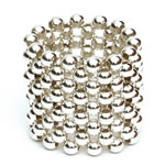 Ring - Sterling Silver round beads [RNG-SLV4]