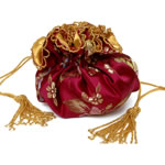 Red brocade with gold pattern and gold cord[1]