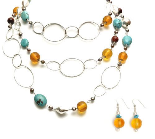 Long French Loop Necklace Long French Loop Necklace