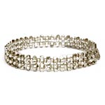 Chunky Tube Silver Choker, 6 row[CHF-190]