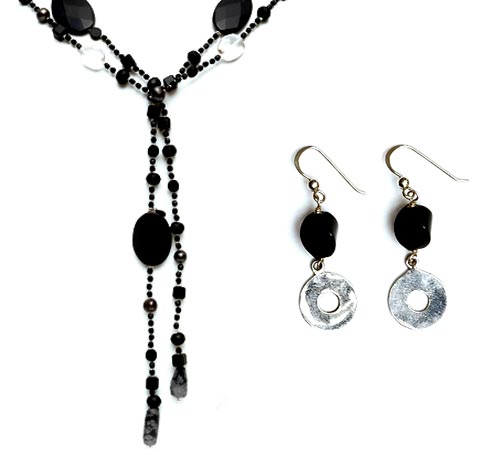Lariat Necklace & Earring