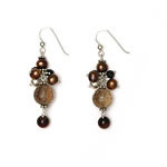 Bunched drop earring[ER-733]