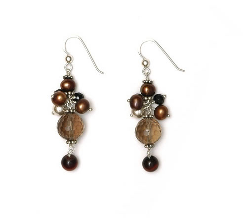 Bunched drop earring Bunched drop earring