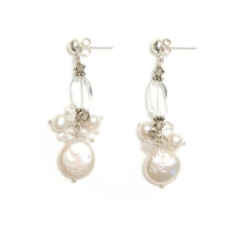 Cluster drop earring