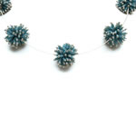 Pom Pom Necklace & Earrings [NKPM-5027]