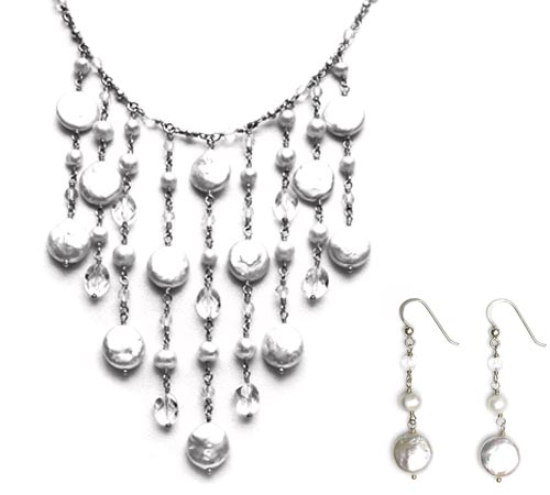 Very French Necklace & Earrings