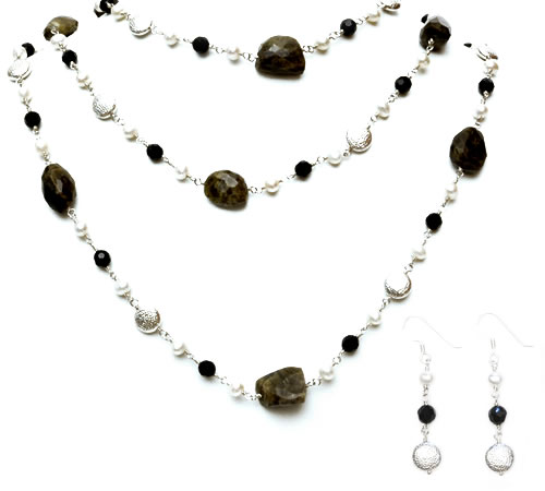 Long Necklace & Earrings Long Necklace & Earrings