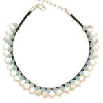 Chocolate leather, chalcedony, coin pearl[379]