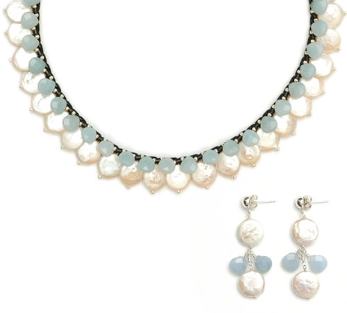 Leather Necklace & Earrings Leather Necklace & Earrings