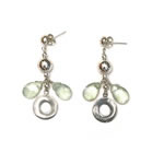 Silver, prehnite, chocolate leather[378]