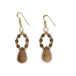 Smokey Quartz Drop Earrings [ERSQ-04]