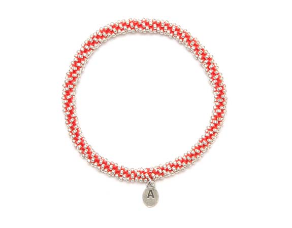 Crochet Bracelet with Glass Beads