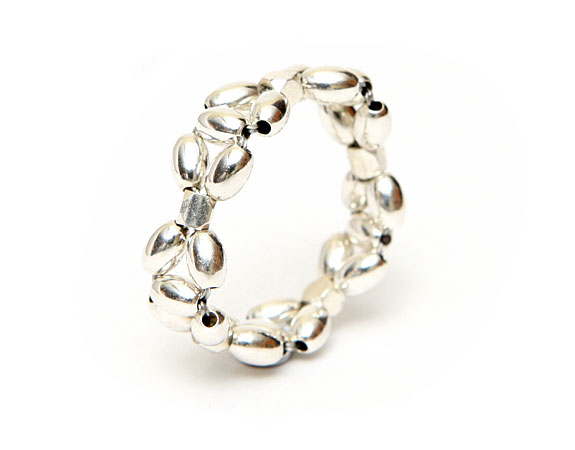Beaded Silver Ring Beaded Silver Ring