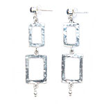 Square Silver Earrings[ER-918]