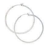 Twisted Loop Earrings (large)[ER-925]