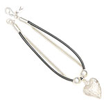 Heart Bracelet with rubber[BR-907]