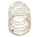 Spiral Silver Bracelet[BR-8014S]