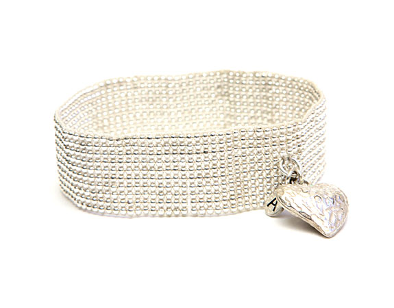 Fine Silver Heart Bracelet Fine Silver Heart Bracelet