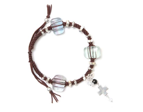 Crochet Bracelet with Semi-Precious Stones Crochet Bracelet with Semi-Precious Stones