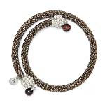 Glass Beaded Spiral Bracelet [BR-8031]