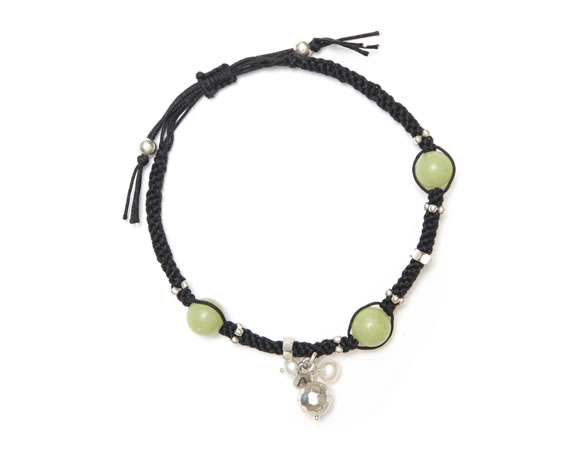 Crochet Bracelet with Semi-Precious Stones Crochet Bracelet with Semi-Precious Stones