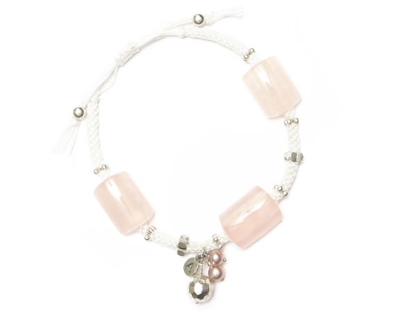 Crochet Bracelet with Semi-Precious Stones Crochet Bracelet with Semi-Precious Stones