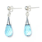 Faceted blue topaz coloured glass[389]