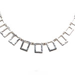 Square Silver Necklace [NK-911]