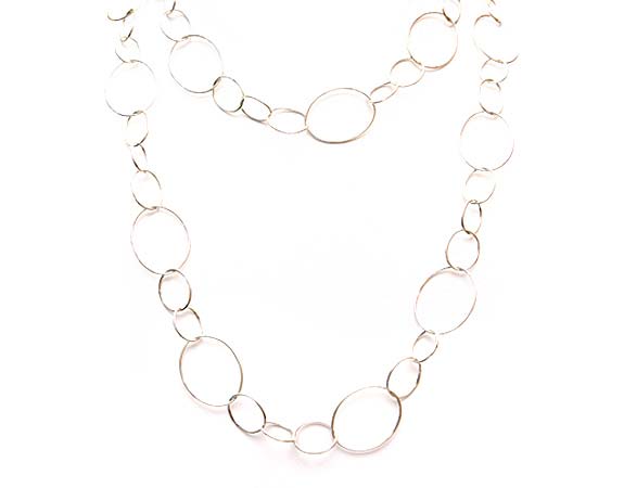 Silver French Loop Necklace