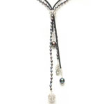 Fine Pearl Teardrop Design Necklace[NK-901]