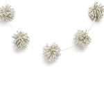 Pom Pom Necklace & Earrings [NKPM-5026-S]