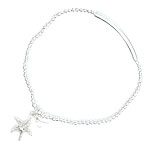 Sterling silver mixed beads with Starfish Charm[3331]