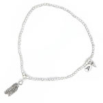 Sterling silver mixed beads with Tassel Charm[3335]