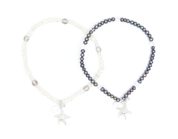 Pearl and Charm Bracelet Pearl and Charm Bracelet