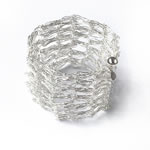 Knitted Silver Wire Bracelet[BR-1610]