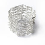 Knitted Silver Wire Bracelet [BR-1610]